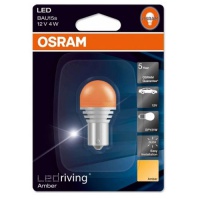 Автолампа галогенная OSRAM PY21W LED 2000K 12V 4W (2шт.)