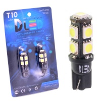 Светодиодная автолампа T10 W5W - Black 9 SMD 5050   (2шт.)