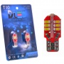 Светодиодная автолампа T10 W5W - с обманкой Red 32 SMD 1210   (2шт.)